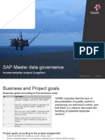 Master Data Governance of Supplier in Statoil