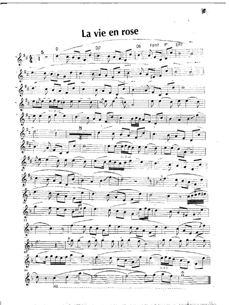 La Vie en RoseBb PDF