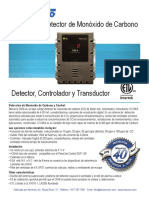 Sensor de Monoxido CM6 Pantalla Digital