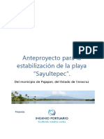 Anteproyecto para La Estabilización de La Playa