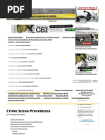 Crime Scene Procedures