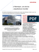 Adios Oscar Niemeyer Referentes Arquitectura Mundial PDF