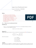 Transformaciones Lineales - Nucleo e Imagen PDF