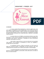 Regras Do Concurso Miss Kawaii - 3 EDIÇÃO - 2017