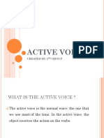 ACTIVE VOICE AND TENSES