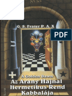 G S Frater P A X A Golden Dawn Az Arany Hajnal Hermetikus Rend Kabbalaja