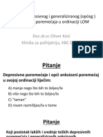 Liječenje Depresivnog I Općeg Anksioznog Poremećaja U Ordinaciji