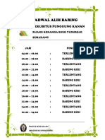 Jadwal Alih Baring Bamboo