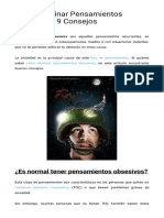 Cómo Eliminar Pensamientos Obsesivos - 9 Consejos PDF