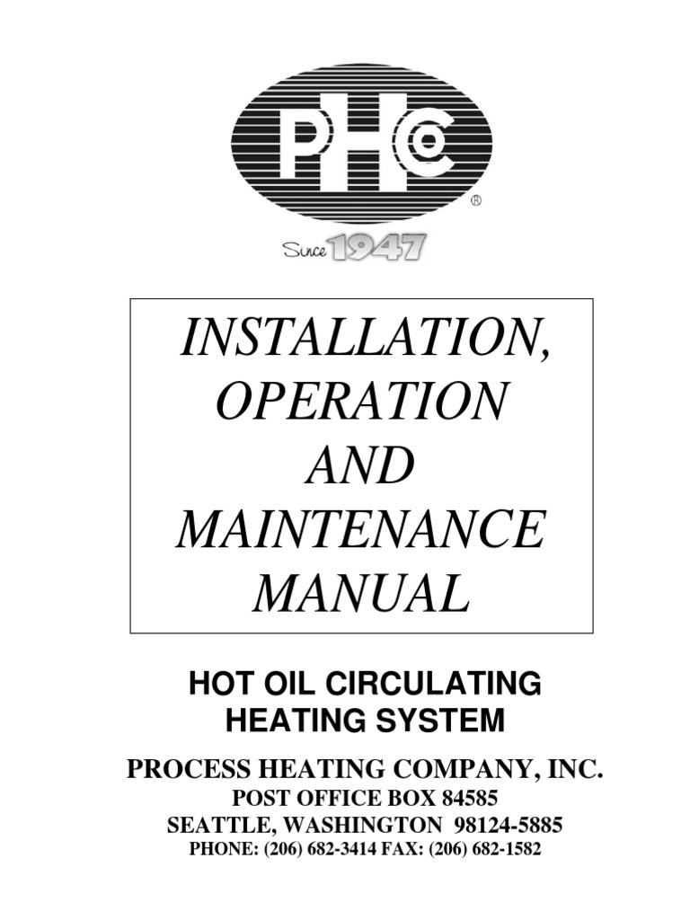 Hot Oil Installation Procedure PDF PDF Hvac Damages