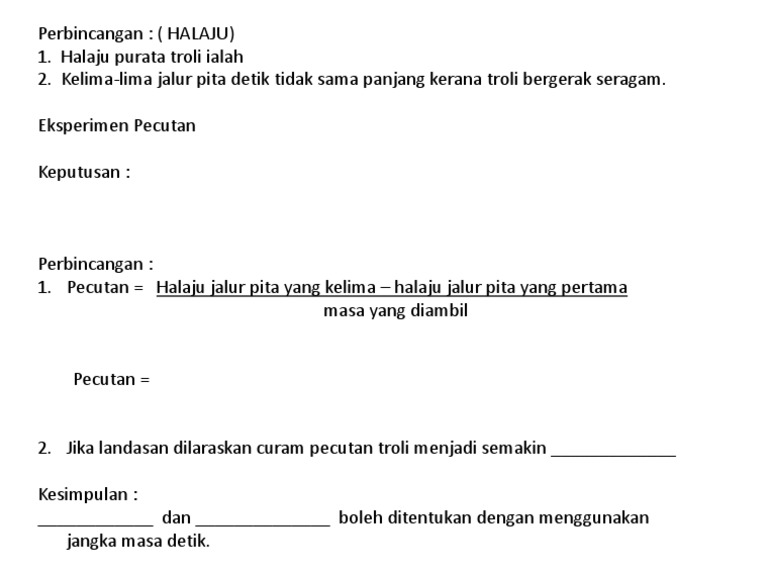 Halaju Dan Pecutan | PDF