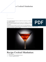 Συνταγή Για Cocktail Manhattan
