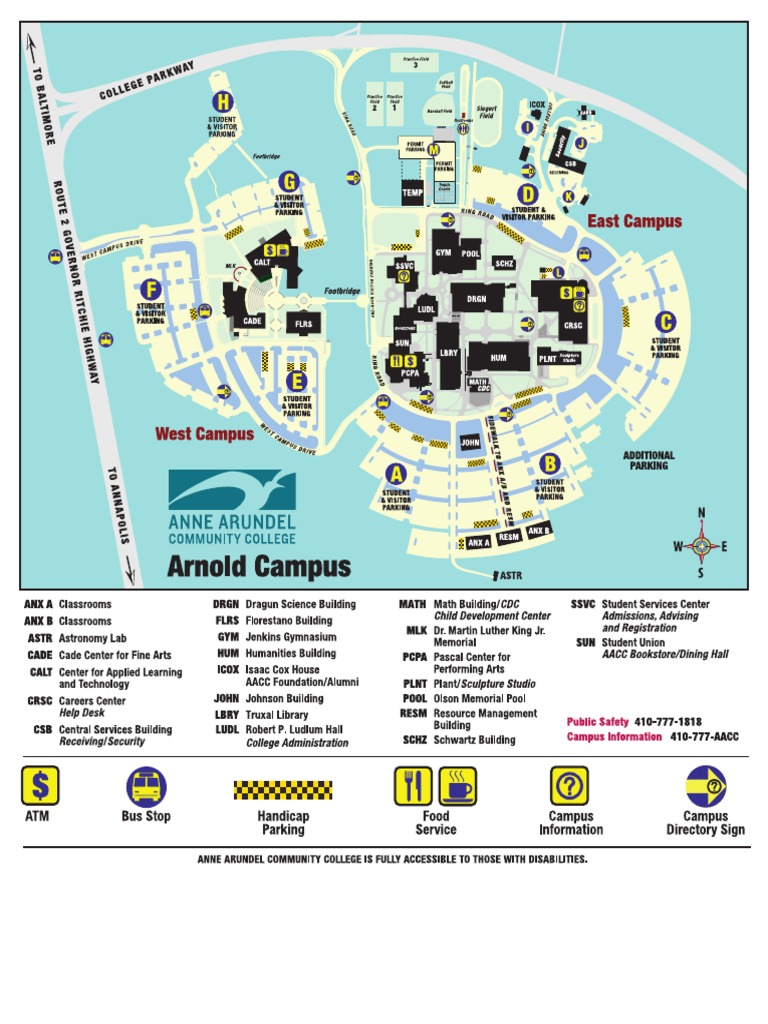 Arnold Campus Map at Anne Arundel Community College | PDF