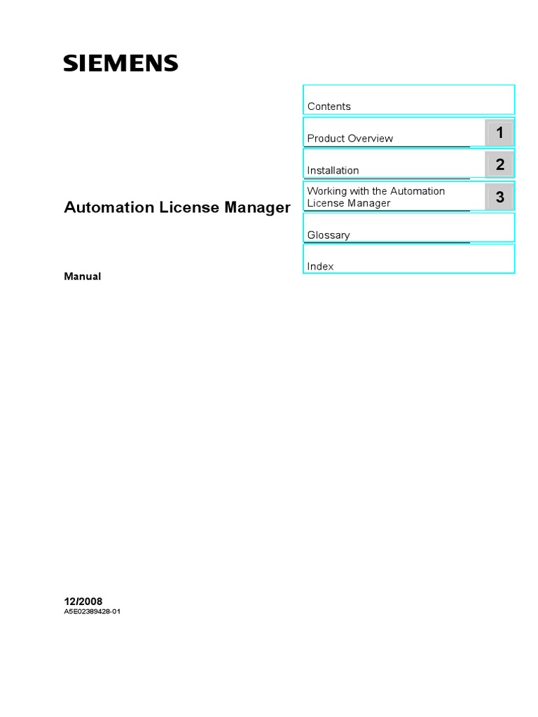 Automation License Manager Pdf Installation Computer Programs