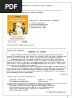 Simulado 5º Ano Port.