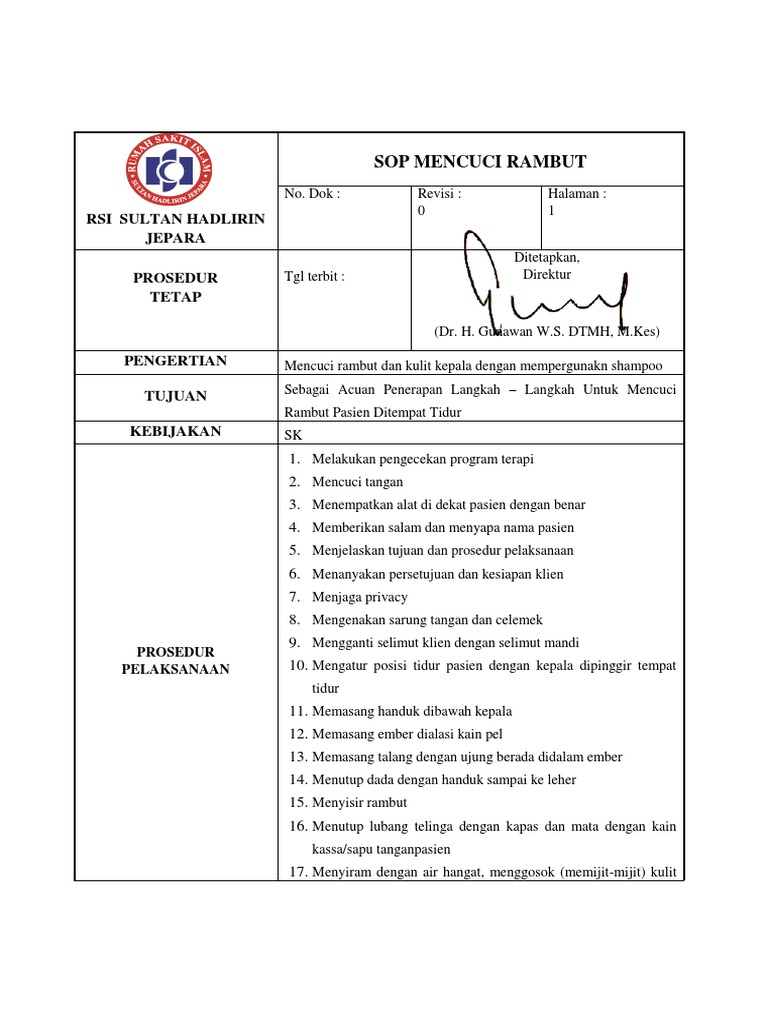 Sop Mencuci Rambut Rev