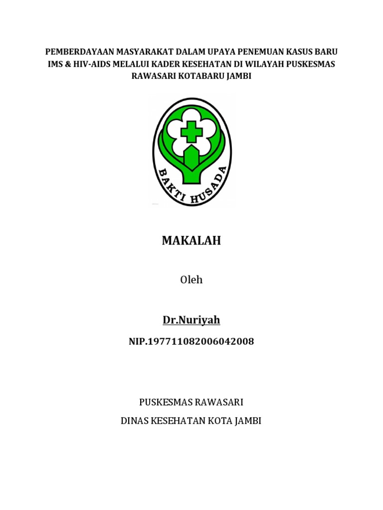 Cover Makalah Hiv 2014 Docx