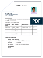 Curriculum Vitae: Navin Kumar.R