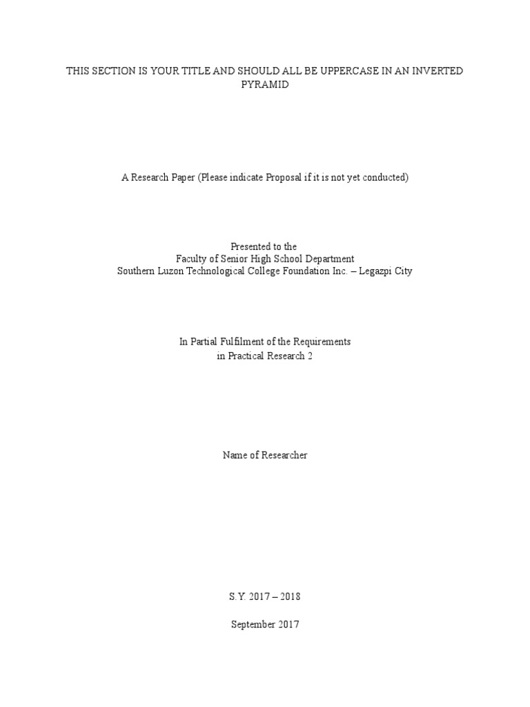 term paper title page