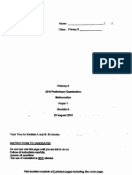 P6 Maths SA2 2016 CHIJ Simple1 Exam Papers