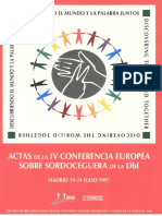 Actas IV Jornadas Europa