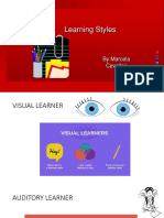 Learning Styles: by Marcela Cevallos