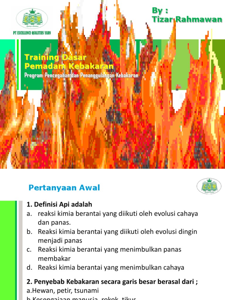 Pelatihan Dasar Pemadam Kebakaran | PDF