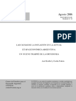 Kicillof y Nahon Causas de La Inflación Actual en La Argentina PDF
