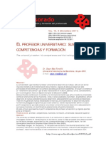 Profesor Universitario Competencias y Formacion PDF