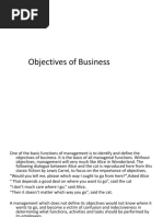 Objectives of Business