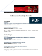 Conferencistas Metalurgia Extractiva