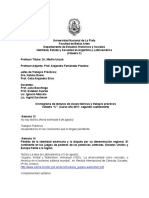 Cronograma de Lecturas de Clases Teóricas y Trabajos Prácticos 2º Cuatrimestre 2017