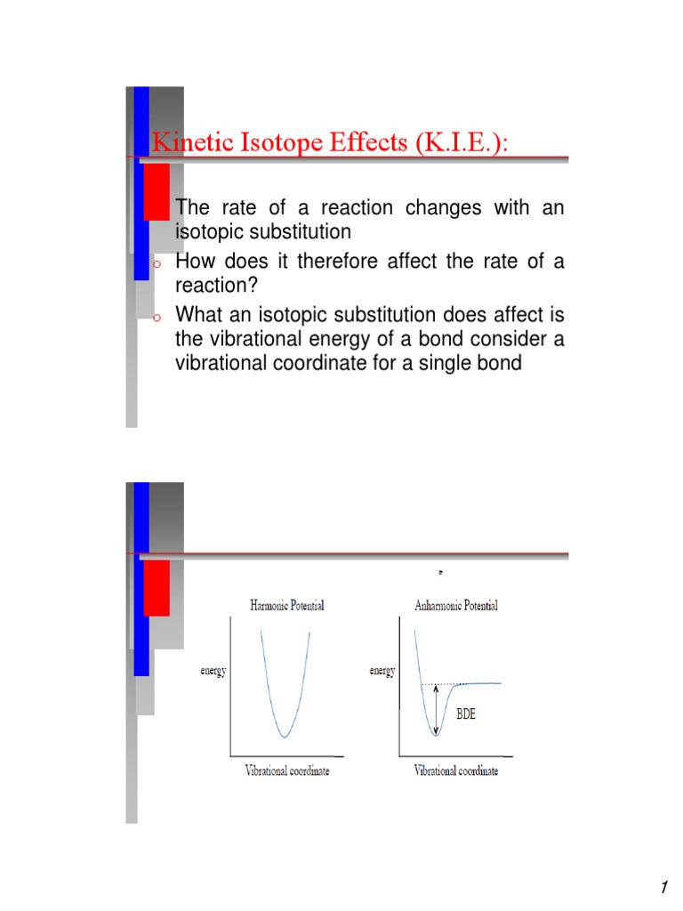 Lecture 6 Isotope Effect Organic Chemistry Chemistry