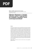 Souza, Maria Adélia Aparecida de. Ciências Humanas e Sociais - Ciências Moles, A Propósito Do Trabalho Científico Nesta Contemporaneidade