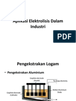 Aplikasi Elektrolisis Dalam Industri