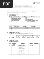 Tarif Pelayanan Kesehatan Rumah Sakit Universitas Airlangga PDF