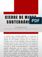 5.cierre de Minas Subterraneas