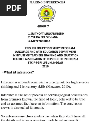 Making Inference Inference Logic