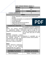 Planeador Tercer Periodo Ciencias Sociales Grado 9-1