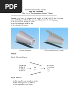 ECE 309 Tutorial # 4 First Law of Thermodynamics: Control Volumes