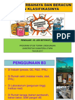 Pengelolaan b3 Dan Klasifikasinya Bahan Ajar-2 2017