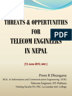 Prem R Dhungana: Telecom Engineer, NT-Pokhara