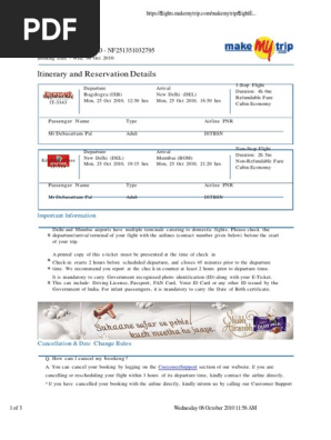 Plane Ticket