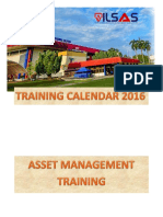 Training Schedule 2016