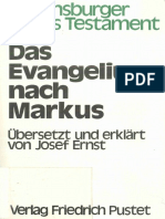 Josef Ernst Das Evangelium Nach Markus