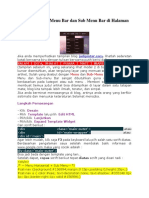 Cara Memasang Menu Bar Dan Sub Menu Bar Di Halaman Blog