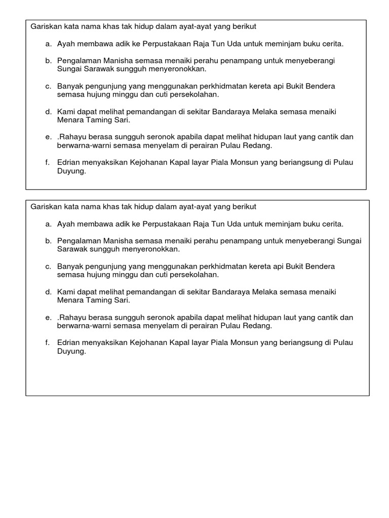 Latihan Kata Nama Khas Pdf