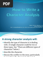 How to Write a Character Analysis