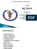 Big Data: Submitted by C.Gowrinath Chowdary (16701A1207 Information Technology 2017-2018