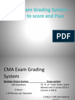 CMA Exam Grading System